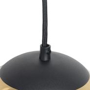 Lampă-suspendată-Art-Deco-neagră-cu-sticlă-aurie-20-cm---Pallon