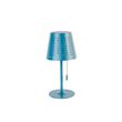 Candeeiro-de-Mesa-de-Exterior-Azul-Incl.-LED-Recarregável-e-Solar---Ferre