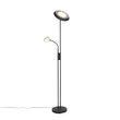 Lampada-da-terra-nera-con-LED-e-dimmer-con-luce-di-lettura---Fez