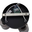 Moodne-laelamp-must-suitsuklaasist-ümmargune-3-valgustiga---Cilin