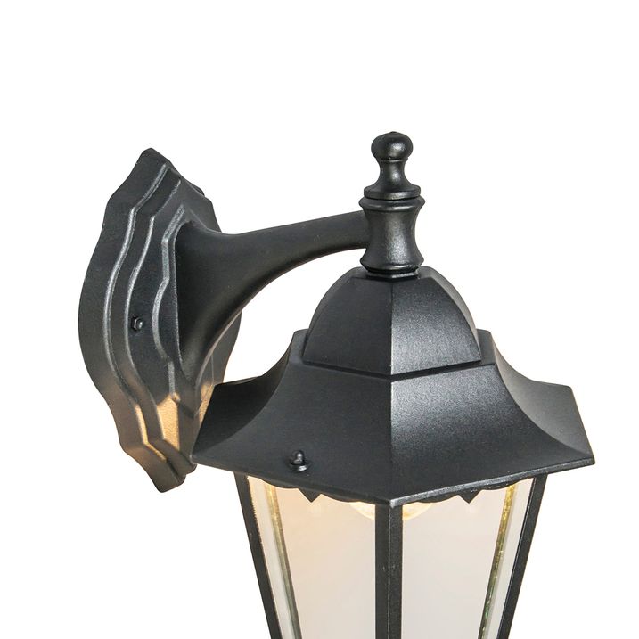 Klasična vanjska zidna lampa crna IP44 - New Orleans Down
