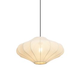 Lámpara-colgante-Japandi-beige-con-pantalla-de-tela-de-50-cm---Plu