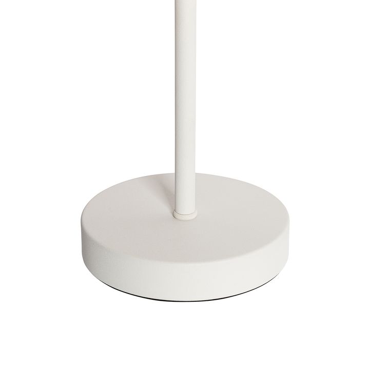 Lampada da tavolo da esterno bianca ricaricabile con LED dimmerabile a 3 livelli - Keira