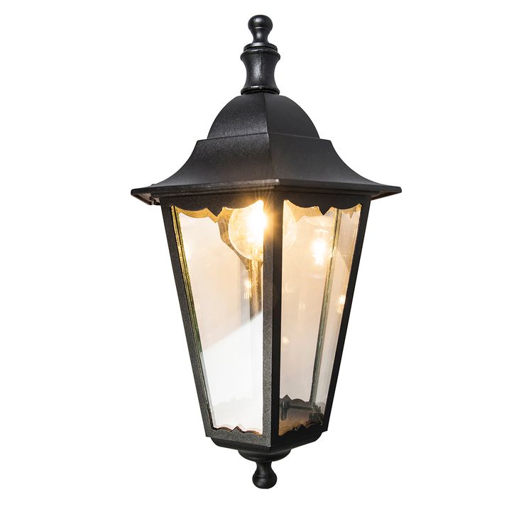Klasična vanjska zidna lampa crna IP44 - New Orleans Down