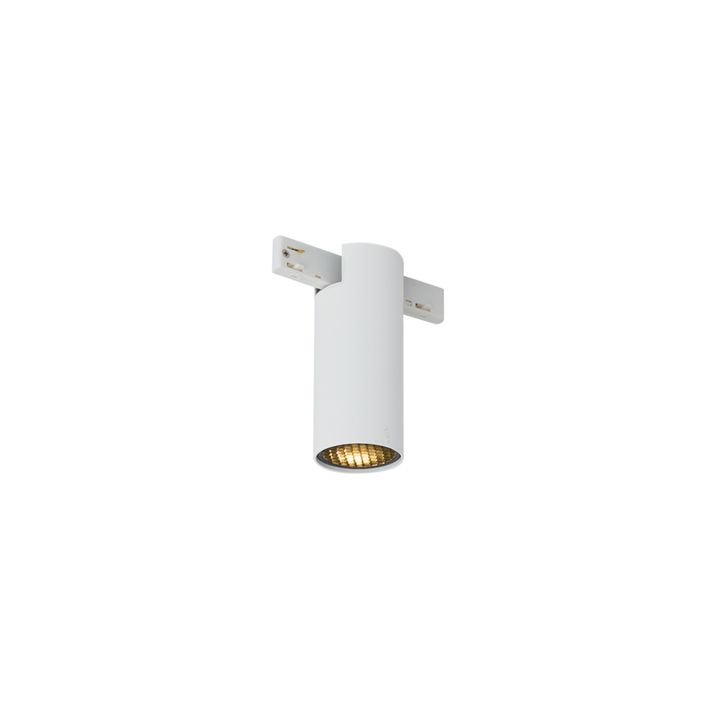 Moderner Strahler weiß für 1-Phasen-Schienensystem GU10 35mm - Slimline Nubee Honey