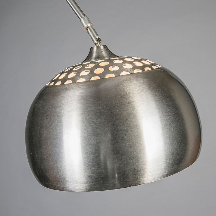 Candeeiro de Arco em Aço com Abajur em Metal 33 cm Ajustável - XXL
