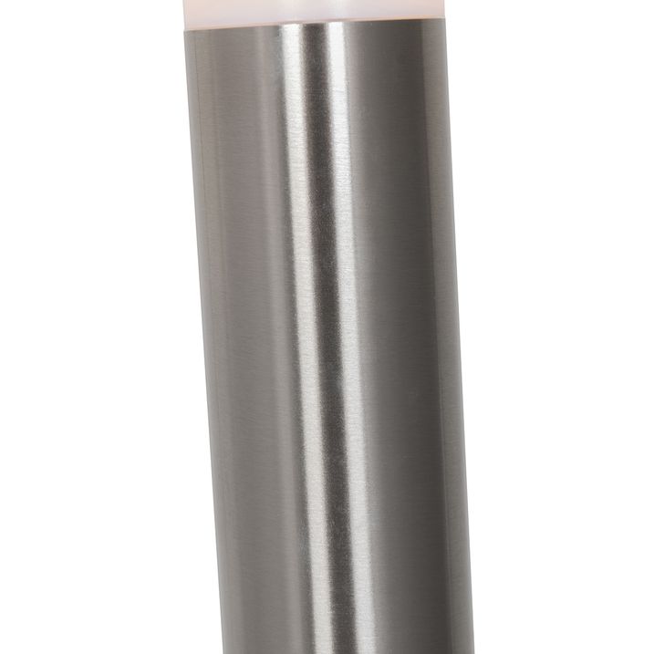 Moderne udendørs stolpelampe stål med opal 80 cm IP44 - Rox