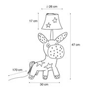 Lampada-da-tavolo-per-bambini-Cavallo-Stelle-Incl.-LED---Finn