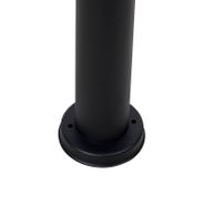 Seisovava-ulkovalaisin-musta-kirkkaalla-pallon-muotoisella-lasilla-100-cm-IP44---Sfera