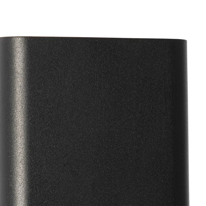 Applique murale moderne noire avec LED IP54 carrée - Evi