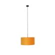 Melna-piekaramā-lampa-ar-dzeltenu-samta-abažūru-ar-zeltu-50-cm---Combi