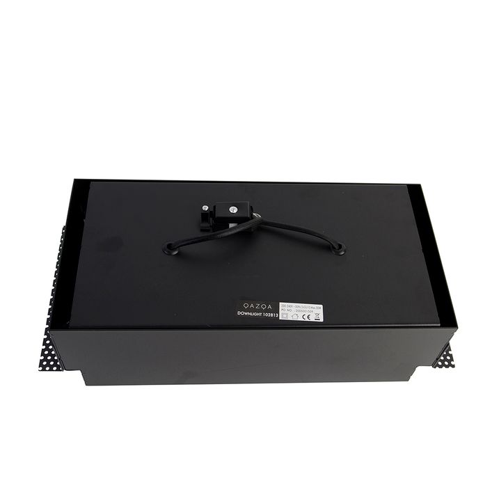 Set van 3 inbouwspots zwart GU10 AR111 trimless 2-lichts - Oneon