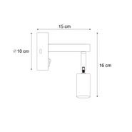 USB-C-eğilebilir-modern-çelik-duvar-lambası---Rex