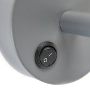Moderne-wandlamp-donkergrijs-1-lichts-met-schakelaar---Combi