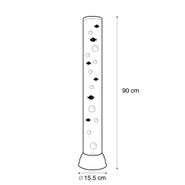 Bubble-Tube-Black-90cm-incl.-LED-RGB---Zoop