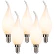 Set-mit-5-E14-dimmbaren-LED-Filament-Kerzenlampen-F35-matt-3W