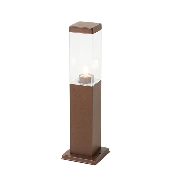 Modern dış mekan lamba direği pas kahverengi 45 cm - Malios