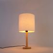 Rustikální-stolní-lampa-dřevěná-s-bílým-stínítkem---Mels