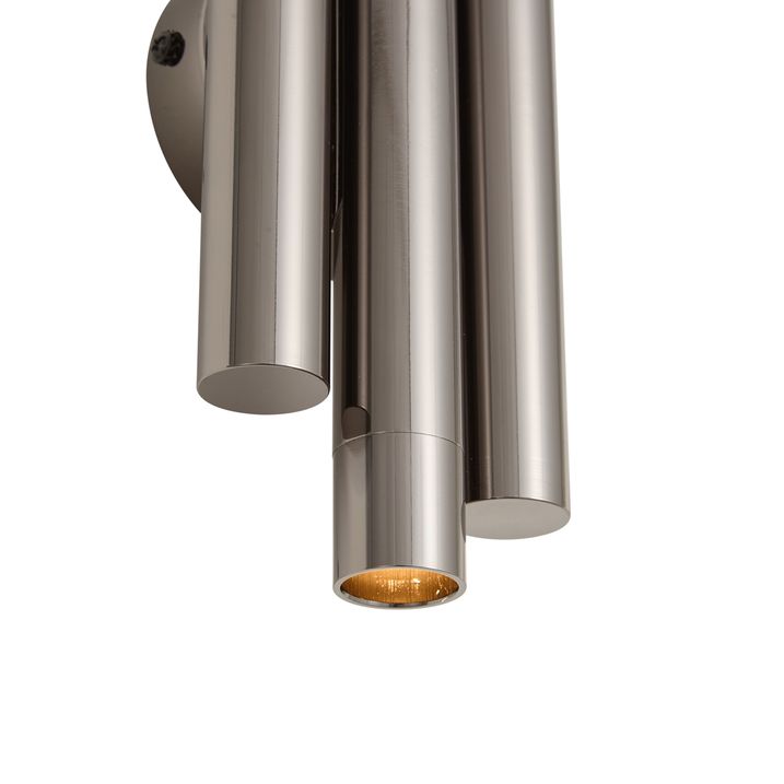 Retro wall lamp gunmetal 3-light - Pipes