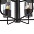 Lustre-moderne-noir-avec-verre-fumé-9-lumières---Laura