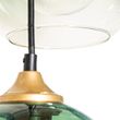 Zidna-lampa-mesingana-sa-plavim-i-zelenim-staklom-8-svetala---Sandra