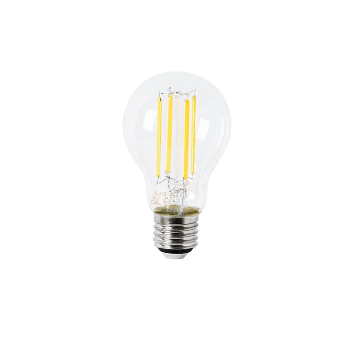 Set of 5 E27 LED Bulbs A60 Clear 2.2W 470lm 2700K