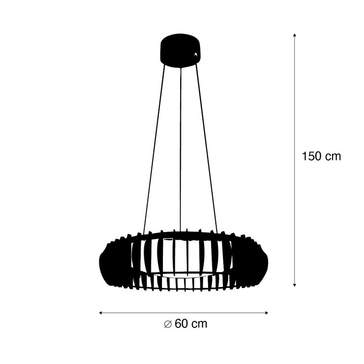Skandinaavia rippvalgusti beež koos LED-iga - Monte