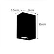 Set-de-4-apliques-inteligentes-marrón-óxido-IP44-incl.-2-GU10---Baleno