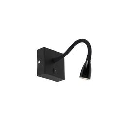 Candeeiro de parede moderno flexível preto LED - Flex