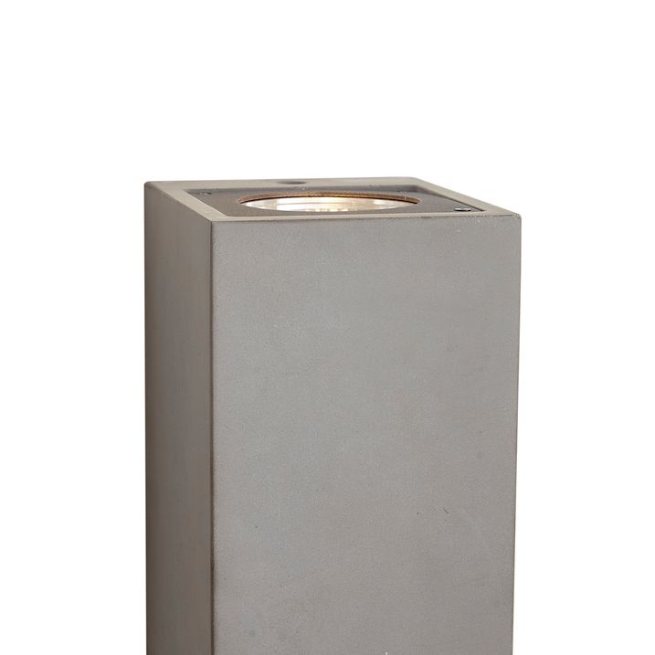 Lampada da parete moderna da esterno grigia a 2 luci IP44 - Pompei
