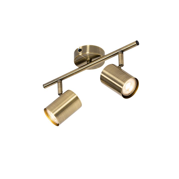 Foco moderno de bronce inclinable 2 luces - Jeana
