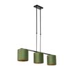 Závěsné-svítidlo-s sametovými-stínidly-zelené-se-zlatem-20-cm---Combi-3-Deluxe
