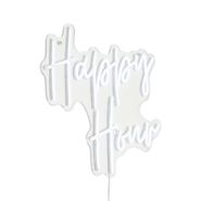 Neon-Wall-Lamp-White-incl.-LED---Happy-Hour