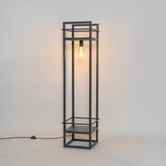 Smart-Industrial-Stehleuchte-schwarz-inkl.-Wifi-G95---Cage-Rack