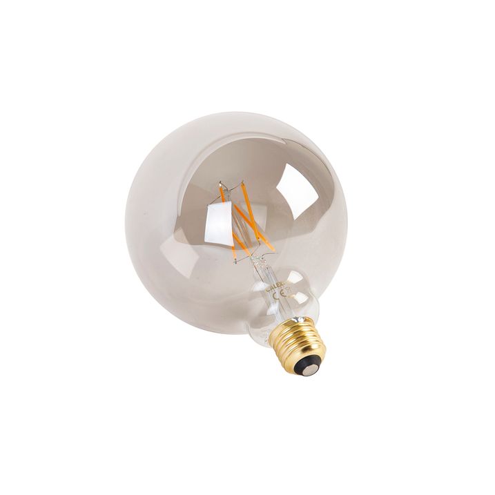 Smart E27 LED lamp G125 smoke 7W 400 lm 1800-3000K