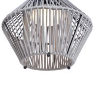 Böhmische-Tischleuchte-Grau-inkl.-LED-3-Stufen-Dimmbar-IP54-Solar-Wiederaufladbar---Duco