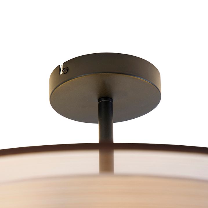 Pametna stropna svetilka rjava z belo 50 cm 3-luči vklj. 3 Wifi A60 - Drum Duo