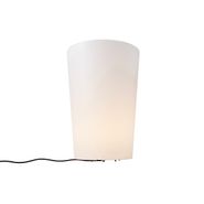 Venkovní-stojací-lampa-bílá-60-cm-květináč-IP44---Verano