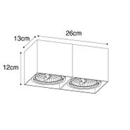 Projetores-de-design-com-AR111-retangular-2-luzes---Box