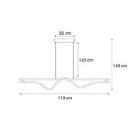 Moderne-Hängelampe-schwarz-inkl.-LED-3-Stufen-Dimmbar---Twirl
