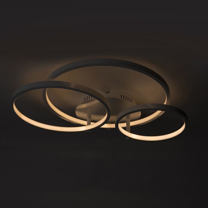 Moderna plafonska lampa bijela uključujući LED i dimmer - Rondas
