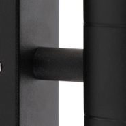 Utendørs-vegglampe-sort-2-lys-IP44---Duo
