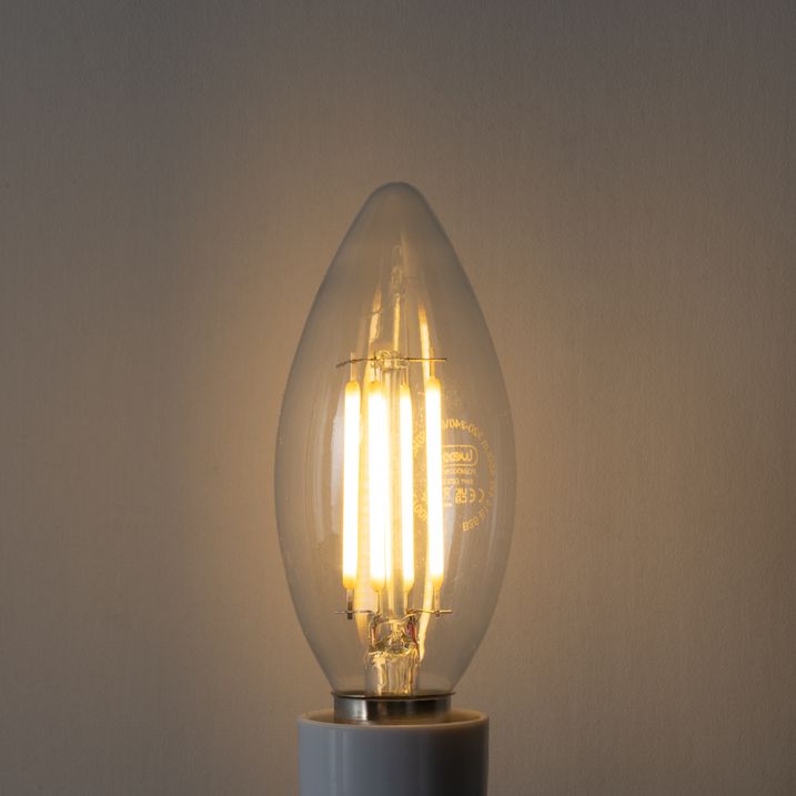 Set od 5 E14 LED sijalica sa 3 nivoa zatamnjivanja B35 providne 4W 450 lm 2700K