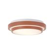 Plafonnier-moderne-Walden,-sienne-et-blanc,-34cm,-2-lumières,-IP44