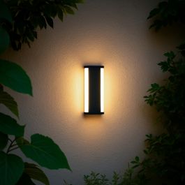 Moderne vegglampe svart 30 cm inkl. LED CCT IP54 - Vanya