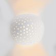 Moderne-wandlamp-wit-gips-bol-met-lichteffect---Blur