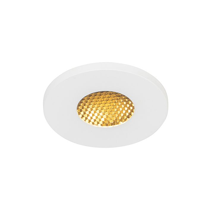 Set van 6 moderne badkamer inbouwspots wit IP54 - Shed Honey
