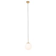 Art-Deco-Pendant-Lamp-Gold-with-Opal-Glass---Flore