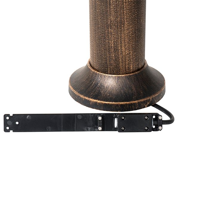 Vintage staande buitenlamp antiek goud IP54 50 cm - Kiki