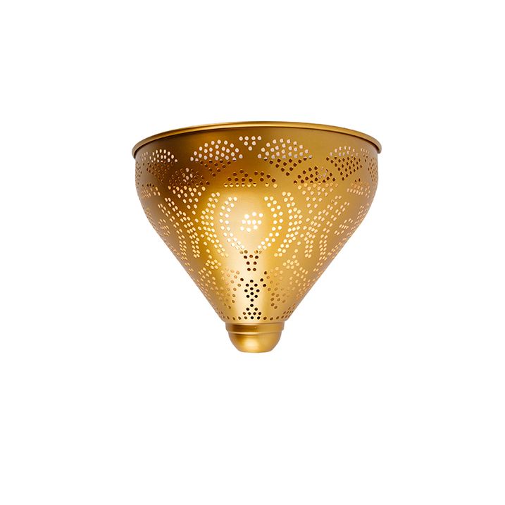 Orientální nástěnná lampa zlatá - Zayn